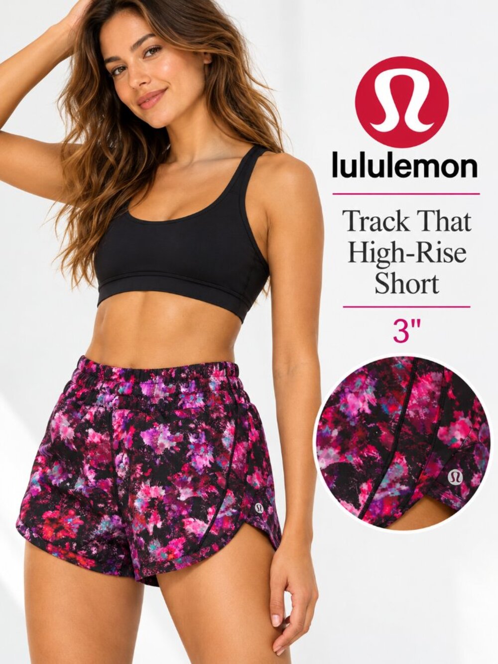 Lululemon Track That High-Rise Short 3" Lined